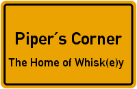 Ortsschild Piper´s Corner